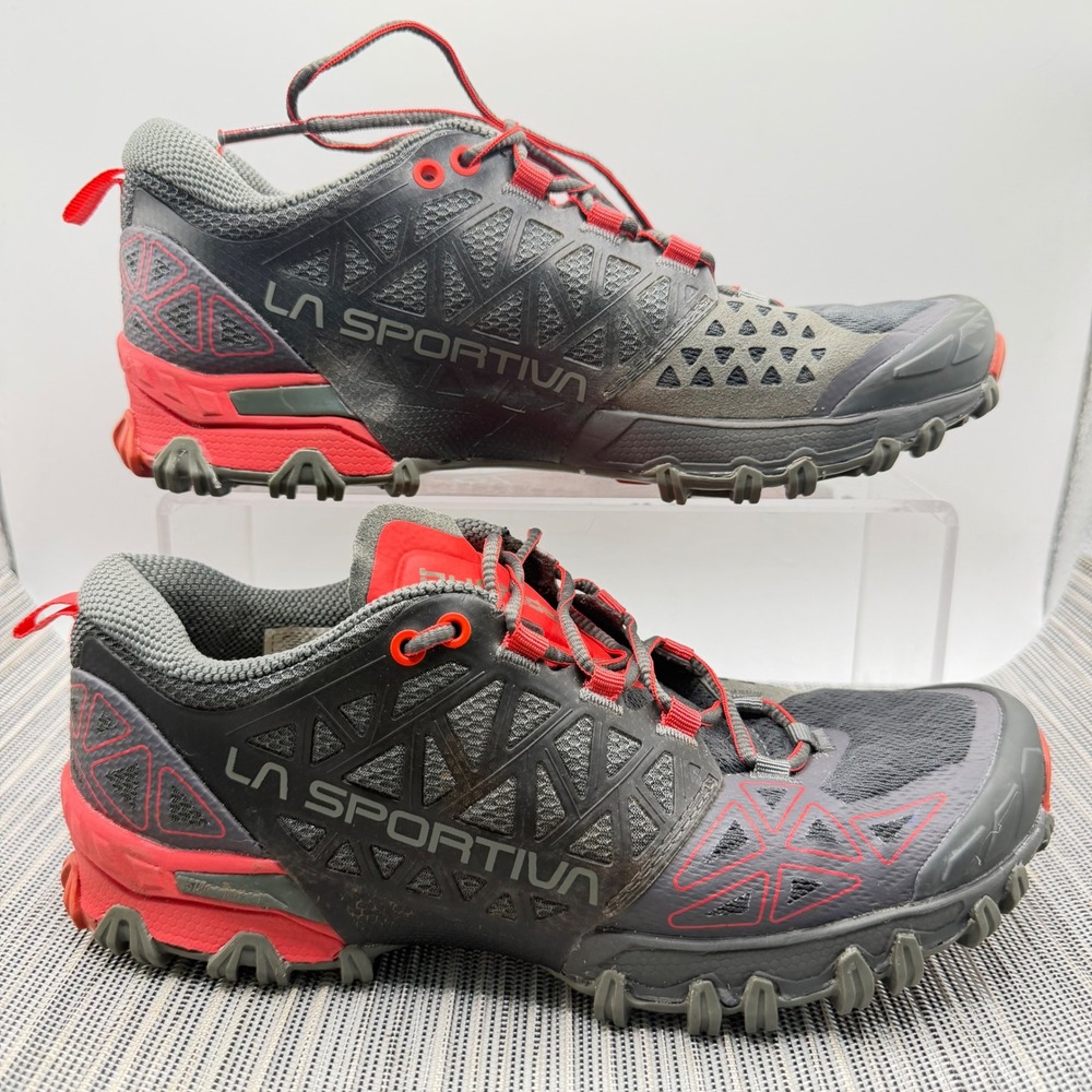 La Sportiva Bushido II Trail Running Shoes Womens 6.5 Black Hibiscus 2061-C Pink